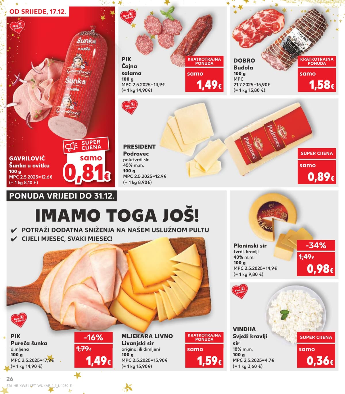 Stranica 26. Kaufland kataloga - Akcijska ponuda od 27.02.2026.