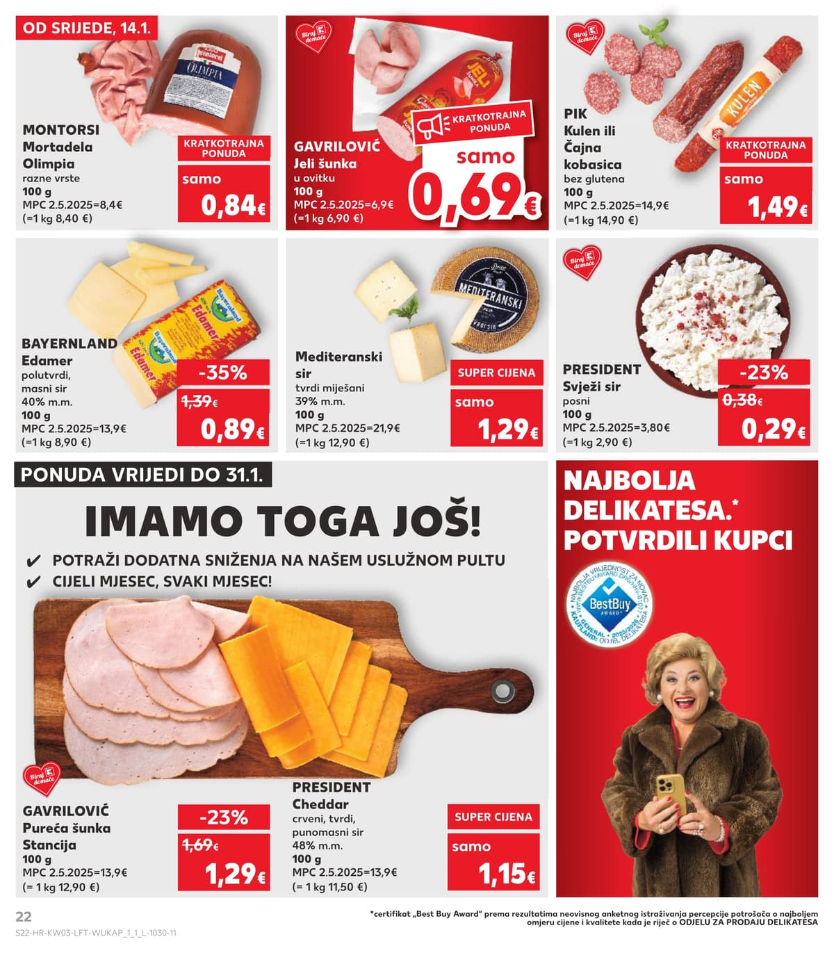 Stranica 22. Kaufland kataloga - Prehrambeni proizvodi od 27.02.2026.