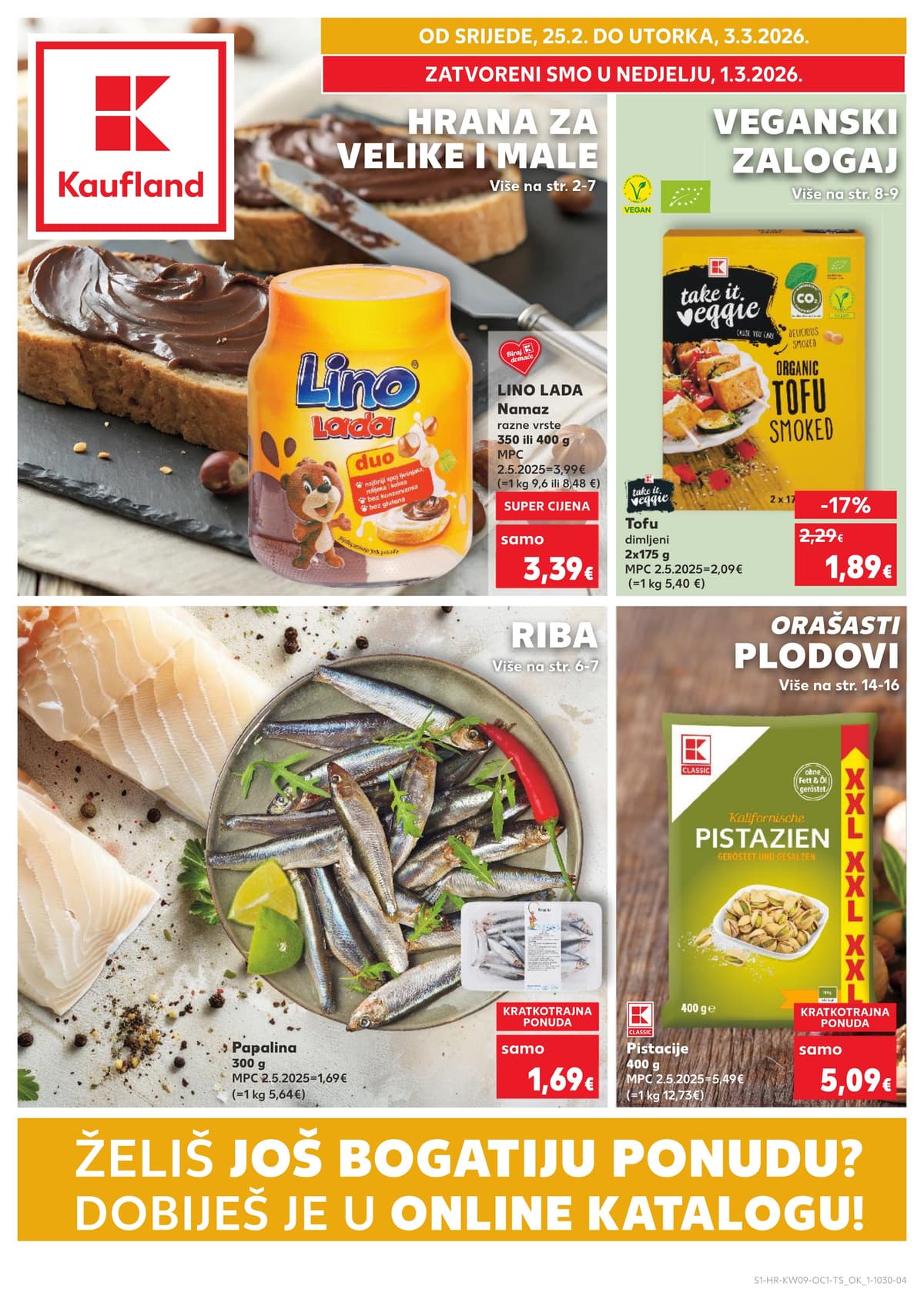 Stranica 1. Kaufland kataloga - Riba, Orašasti Plodovi i Veganski Zalogaj