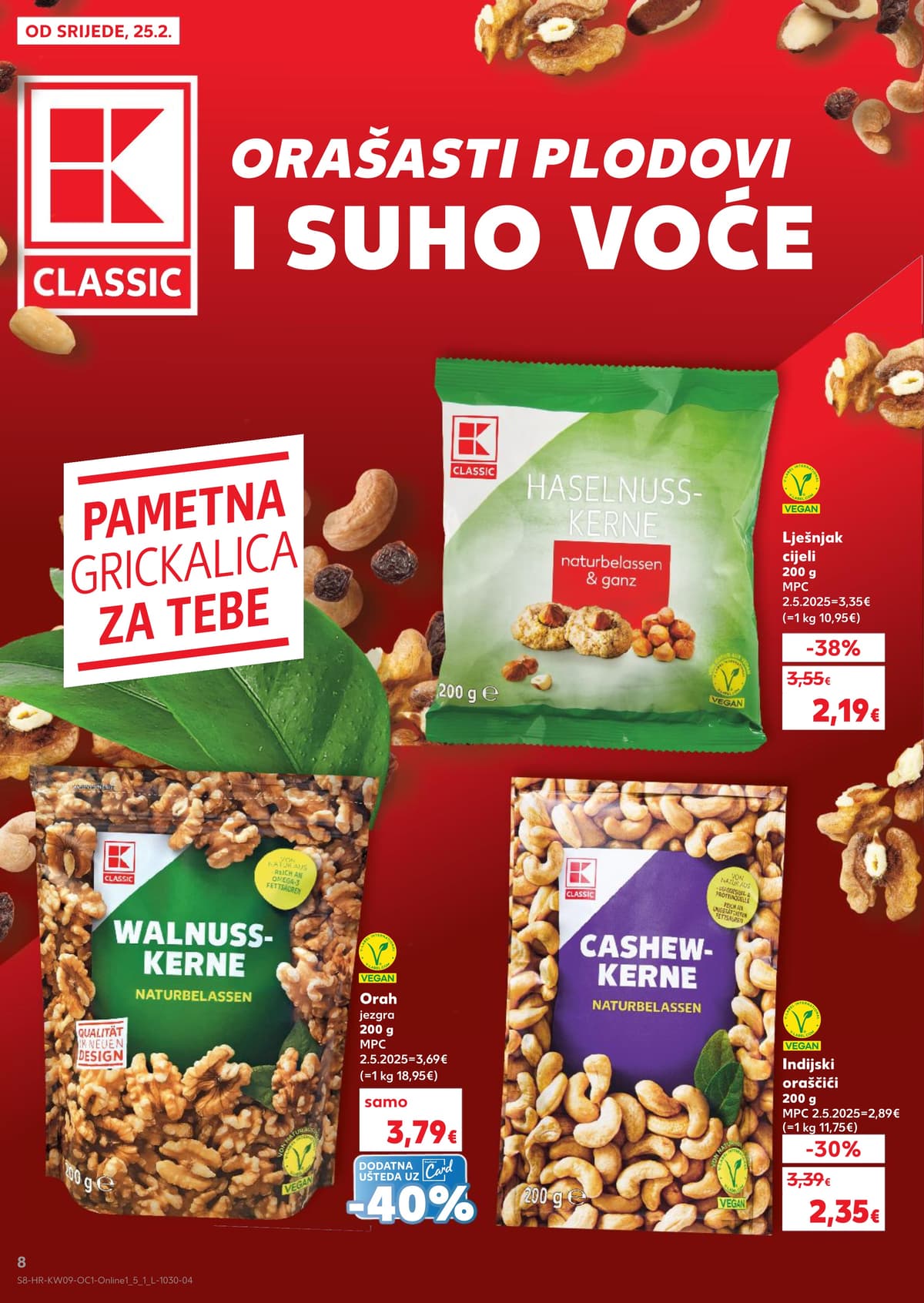 Stranica 8. Kaufland kataloga - Riba, Orašasti Plodovi i Veganski Zalogaj