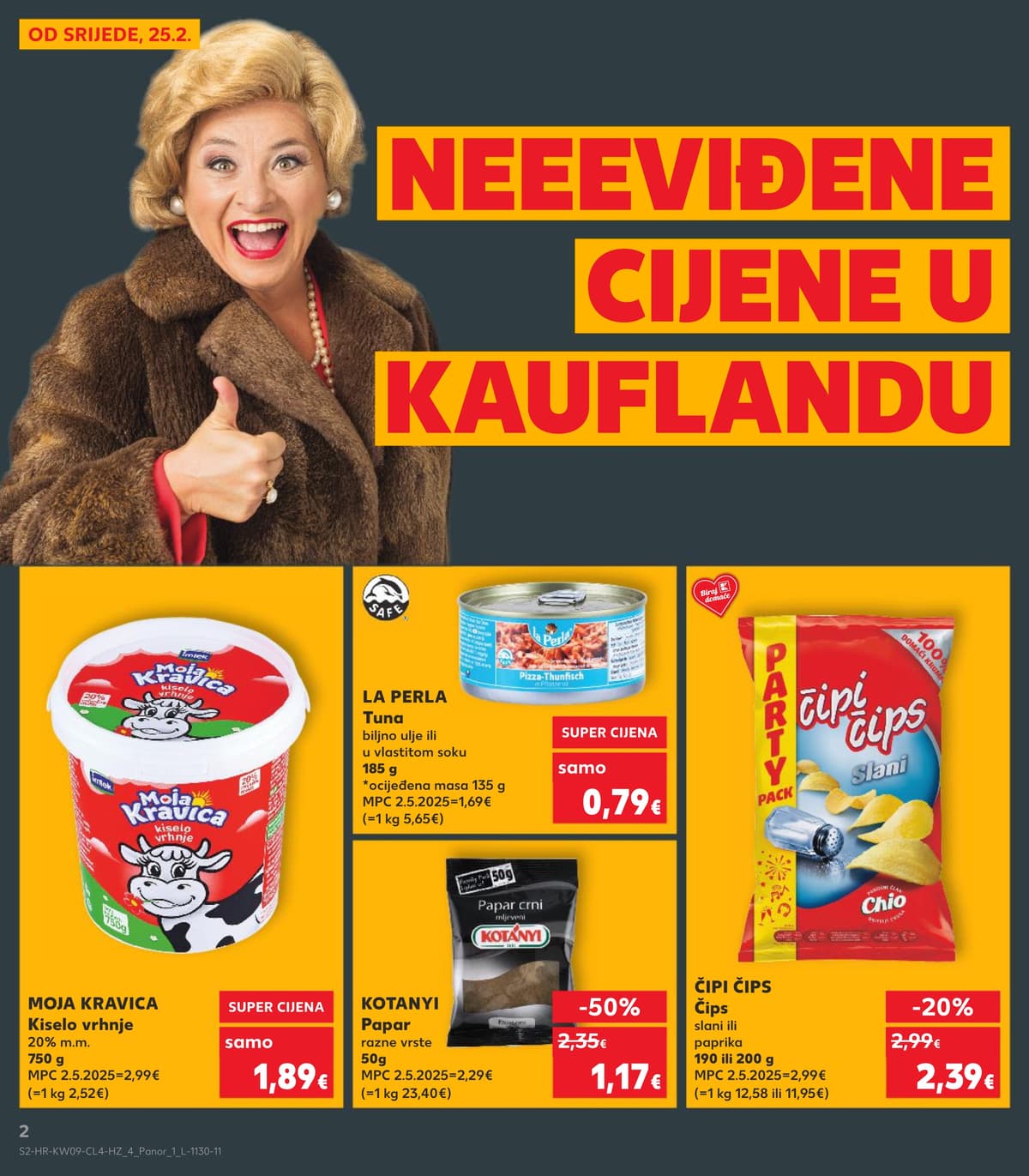 Stranica 2. Kaufland kataloga - Neeeviđene Cijene od 27.02.2026.