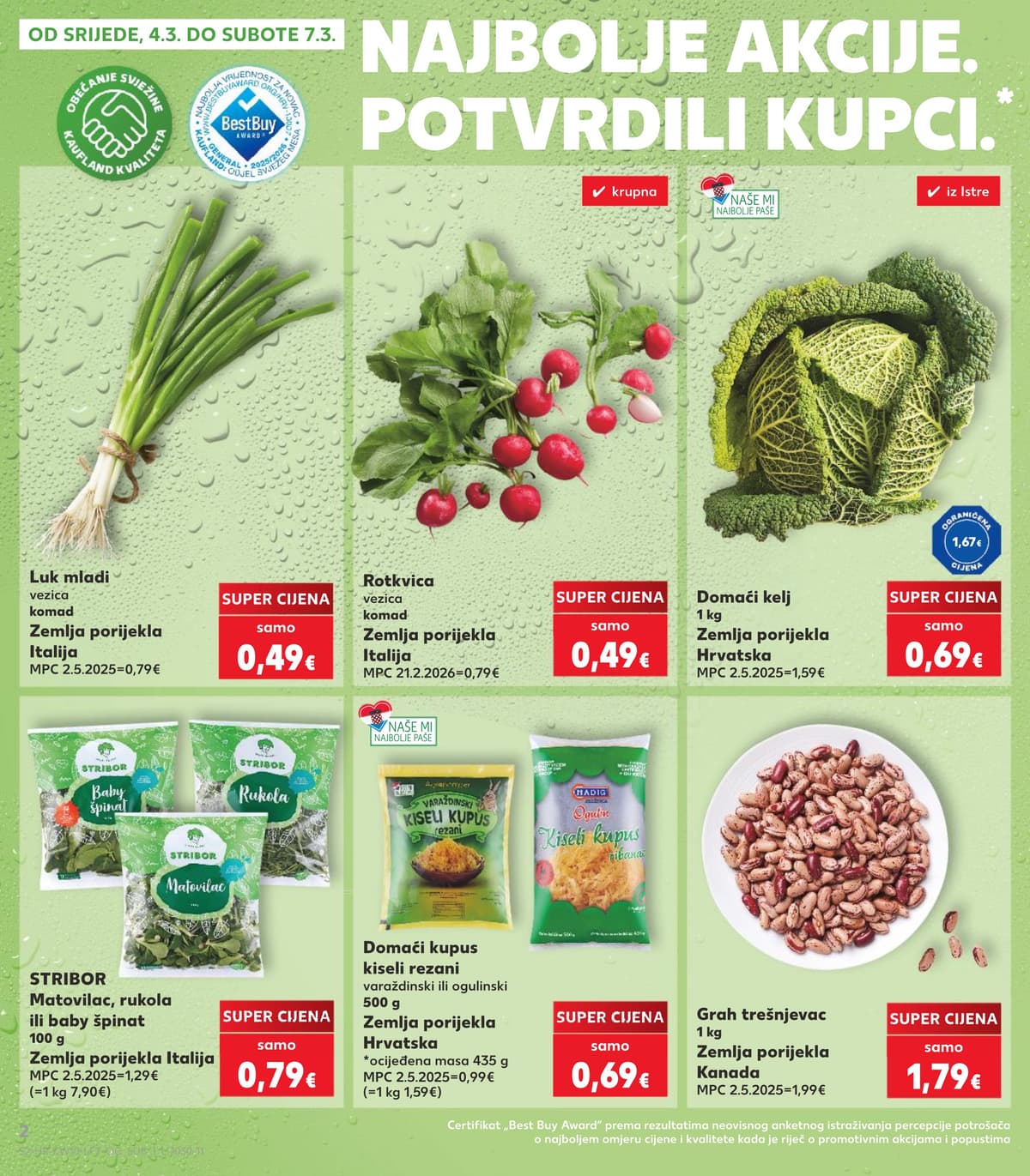 Stranica 2. Kaufland kataloga - Tjedna Akcija od 15.03.2026.