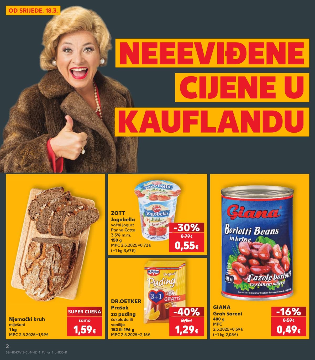 Stranica 2. Kaufland kataloga - Neviđene Cijene od 15.03.2026.