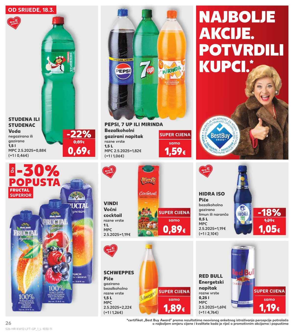 Stranica 26. Kaufland kataloga - Tjedna Akcija od 15.03.2026.