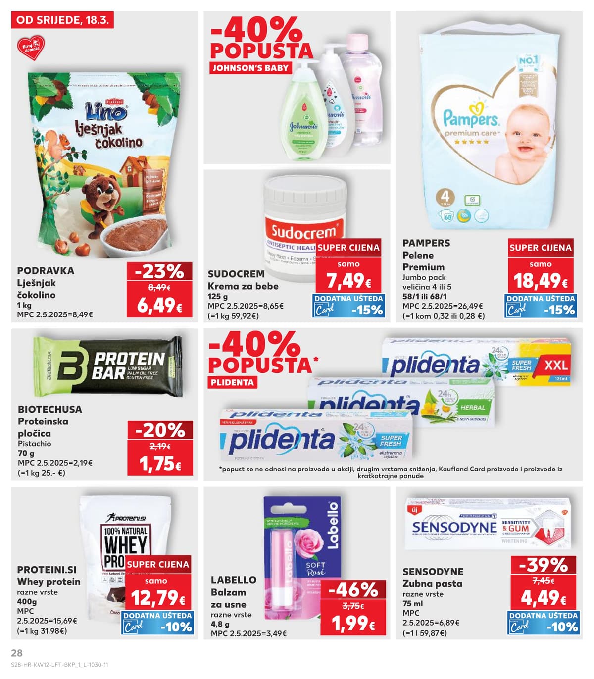 Stranica 28. Kaufland kataloga - Tjedna Akcija od 15.03.2026.