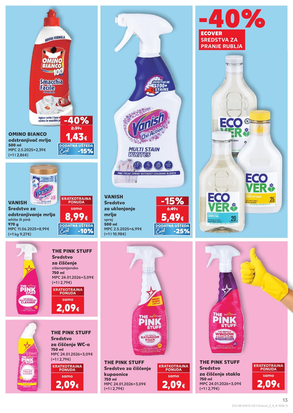 Stranica 13. Kaufland kataloga - Dimljeno, Delikatese i Čišćenje od 26.03.2026.