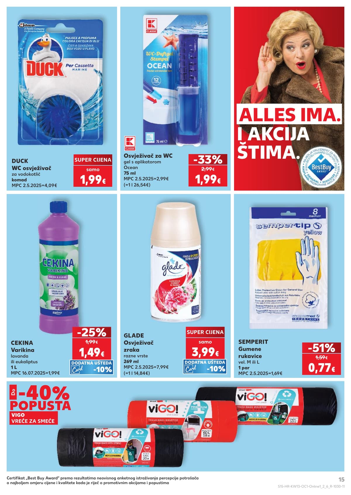Stranica 15. Kaufland kataloga - Dimljeno, Delikatese i Čišćenje