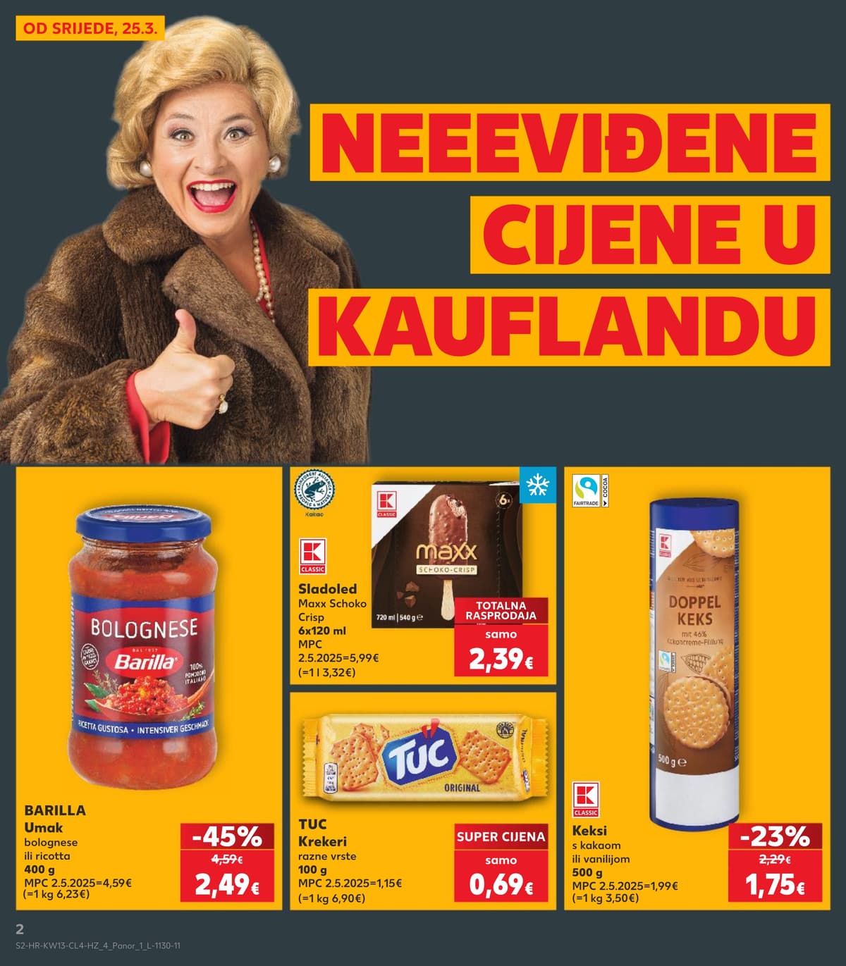 Stranica 2. Kaufland kataloga - Neviđene Cijene od 26.03.2026.