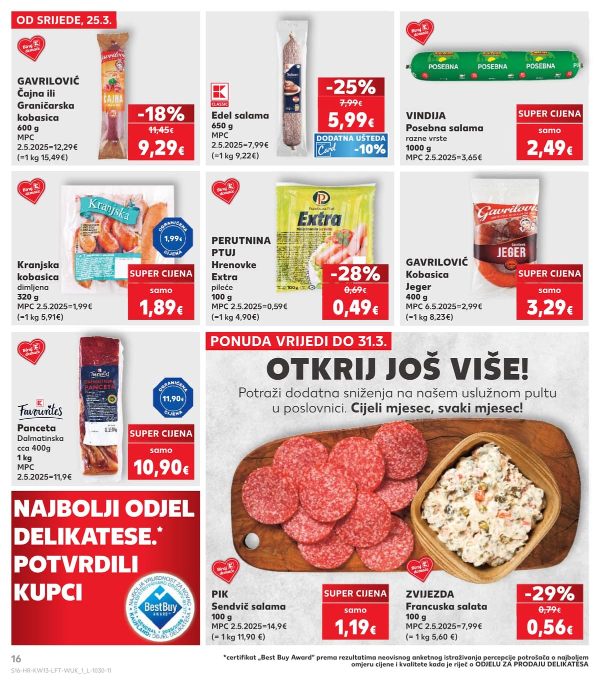 Stranica 16. Kaufland kataloga - Tjedna Akcija od 26.03.2026.