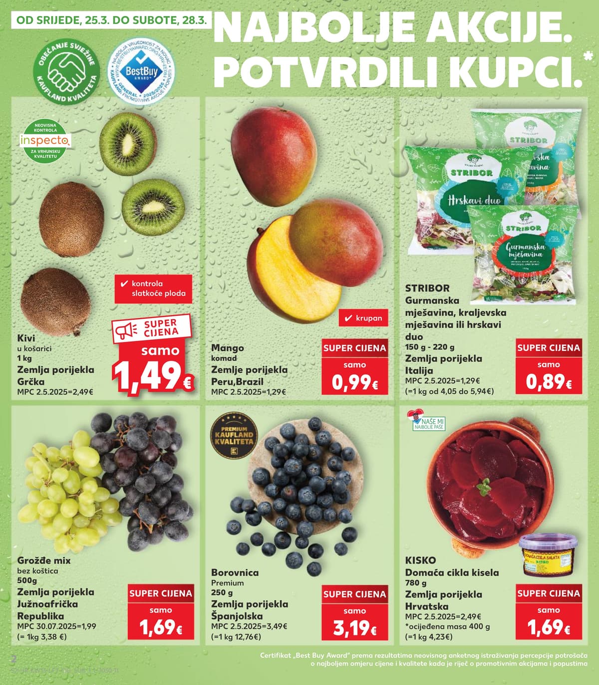 Stranica 2. Kaufland kataloga - Tjedna Akcija od 26.03.2026.
