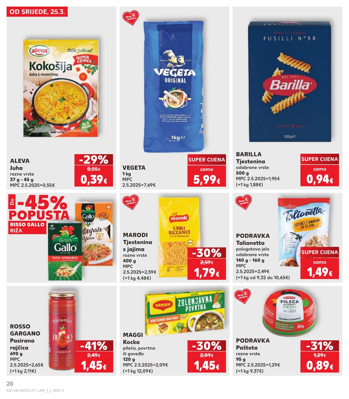 Stranica 20. Kaufland kataloga - Tjedna Akcija od 26.03.2026.