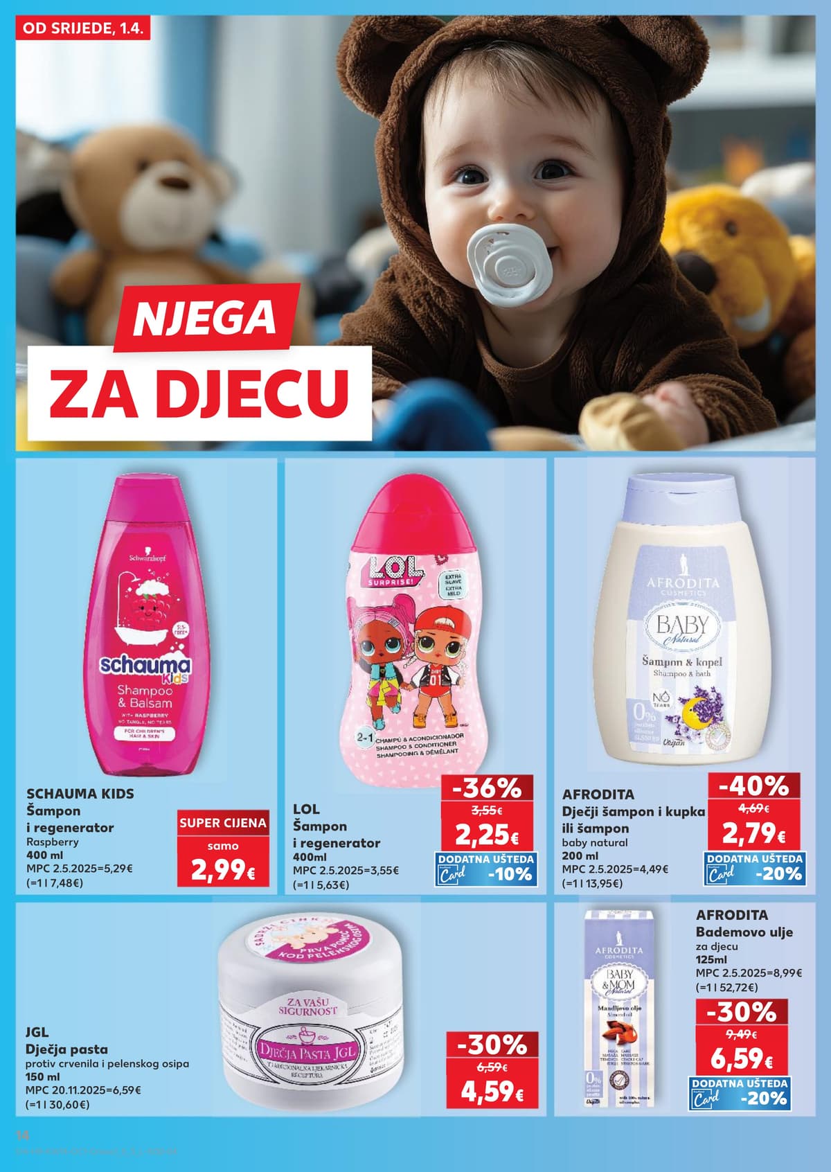 Stranica 14. Kaufland kataloga - Slatkiši, Bebe i Djeca