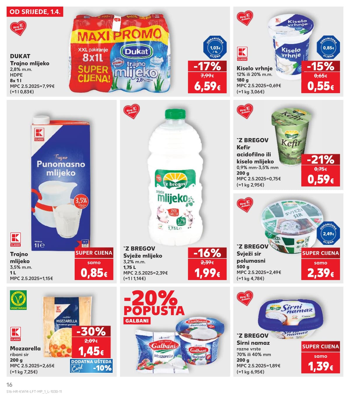 Stranica 16. Kaufland kataloga - Tjedna Akcija od 29.03.2026.