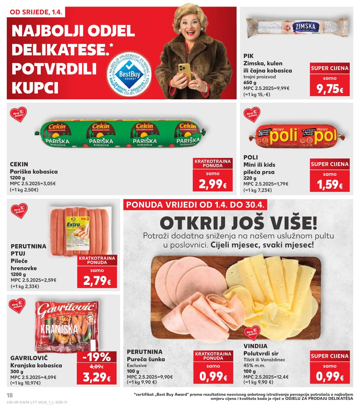 Stranica 18. Kaufland kataloga - Tjedna Akcija od 29.03.2026.