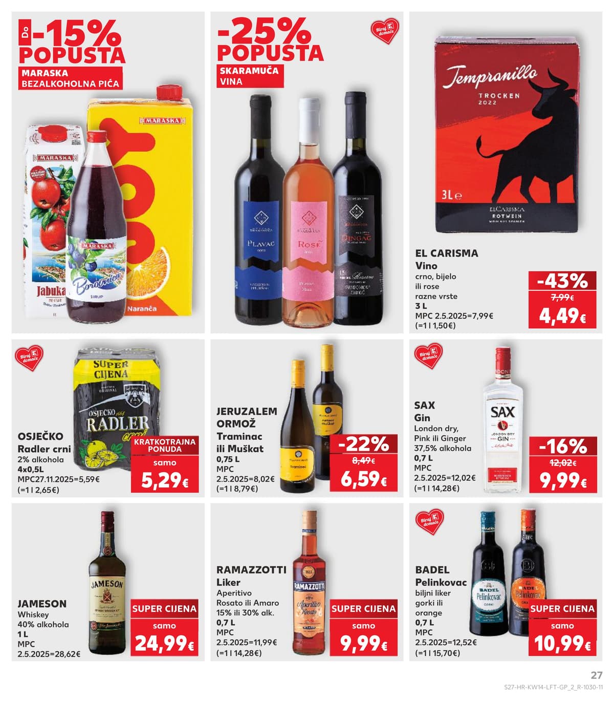 Stranica 27. Kaufland kataloga - Tjedna Akcija