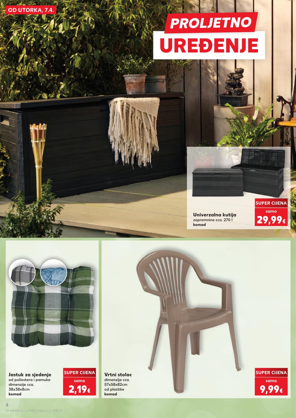 Stranica 4. Kaufland kataloga - Vrtni Namještaj i Roštilj