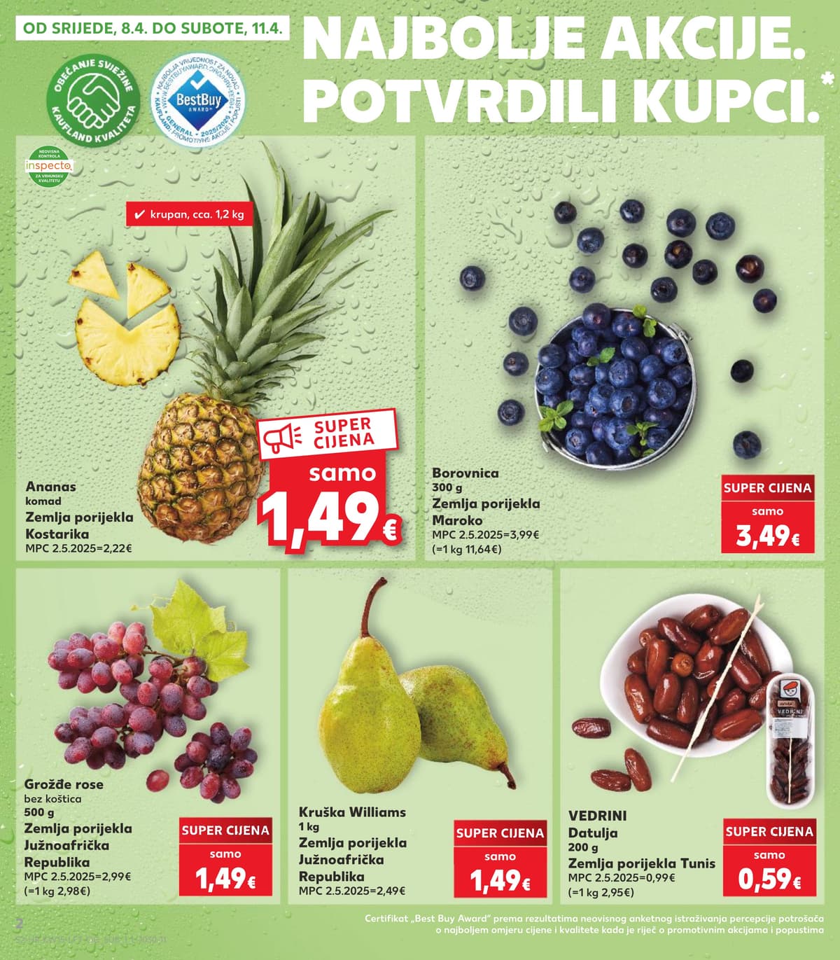 Stranica 2. Kaufland kataloga - Tjedna Akcija od 05.04.2026.