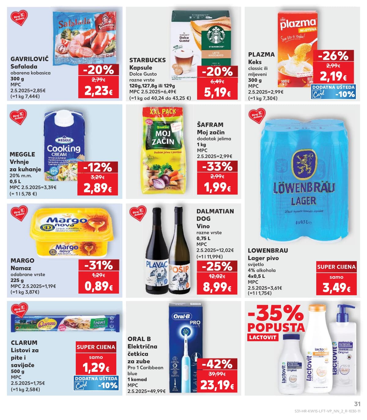 Stranica 31. Kaufland kataloga - Tjedna Akcija