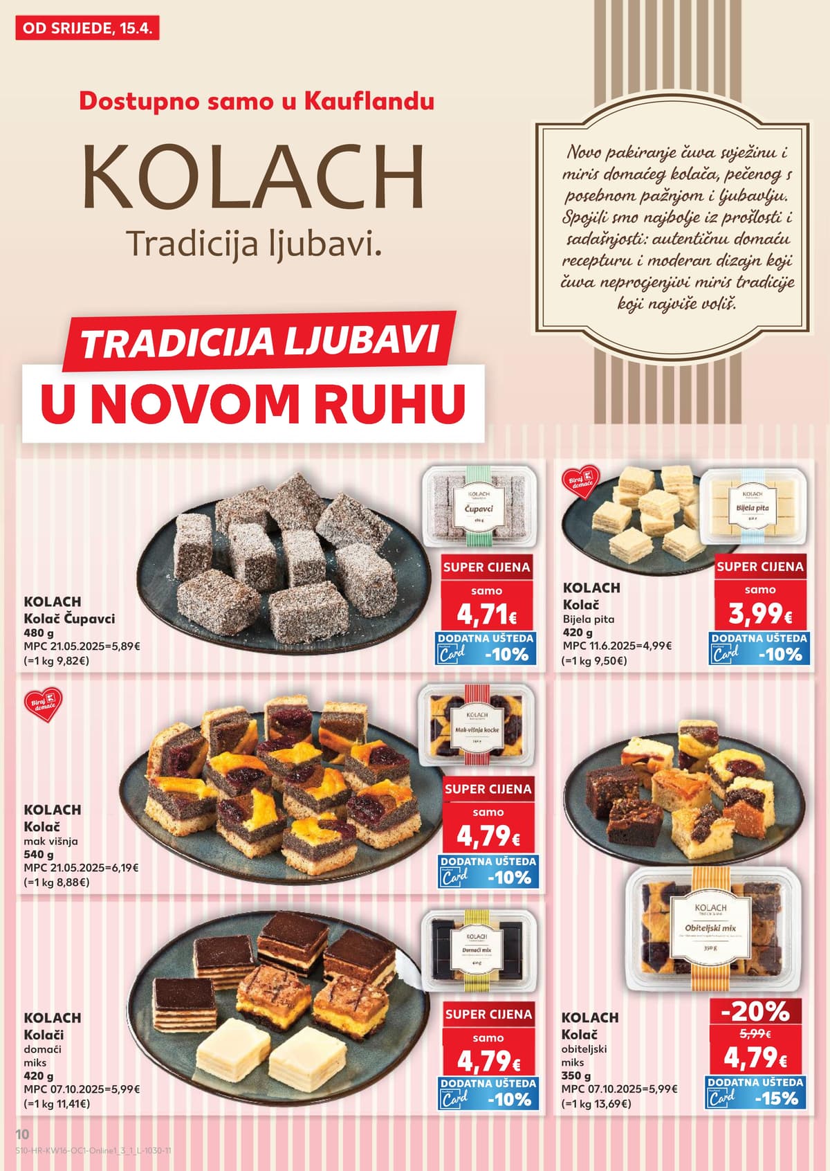 Stranica 10. Kaufland kataloga - Kolači, čisćenje i kozmetika od 12.04.2026.
