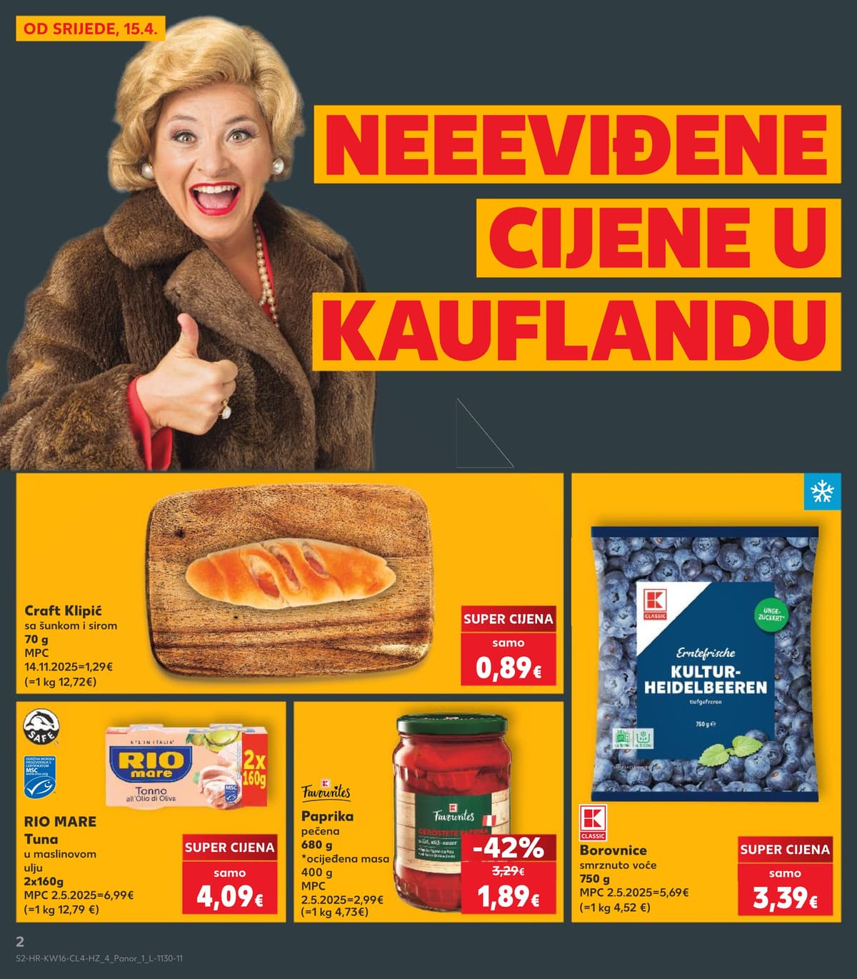Stranica 2. Kaufland kataloga - Neviđene cijene od 12.04.2026.