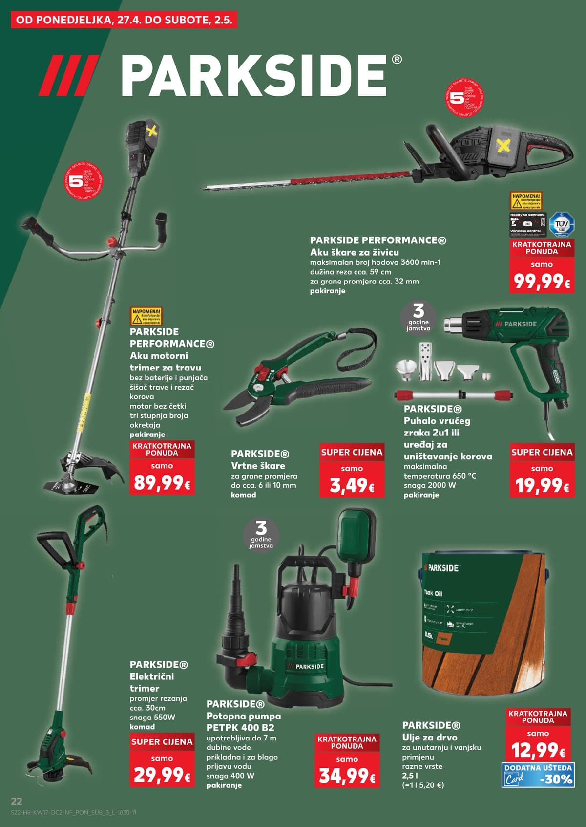 Stranica 22. Kaufland kataloga - Neprehrambeni Proizvodi od 19.04.2026.