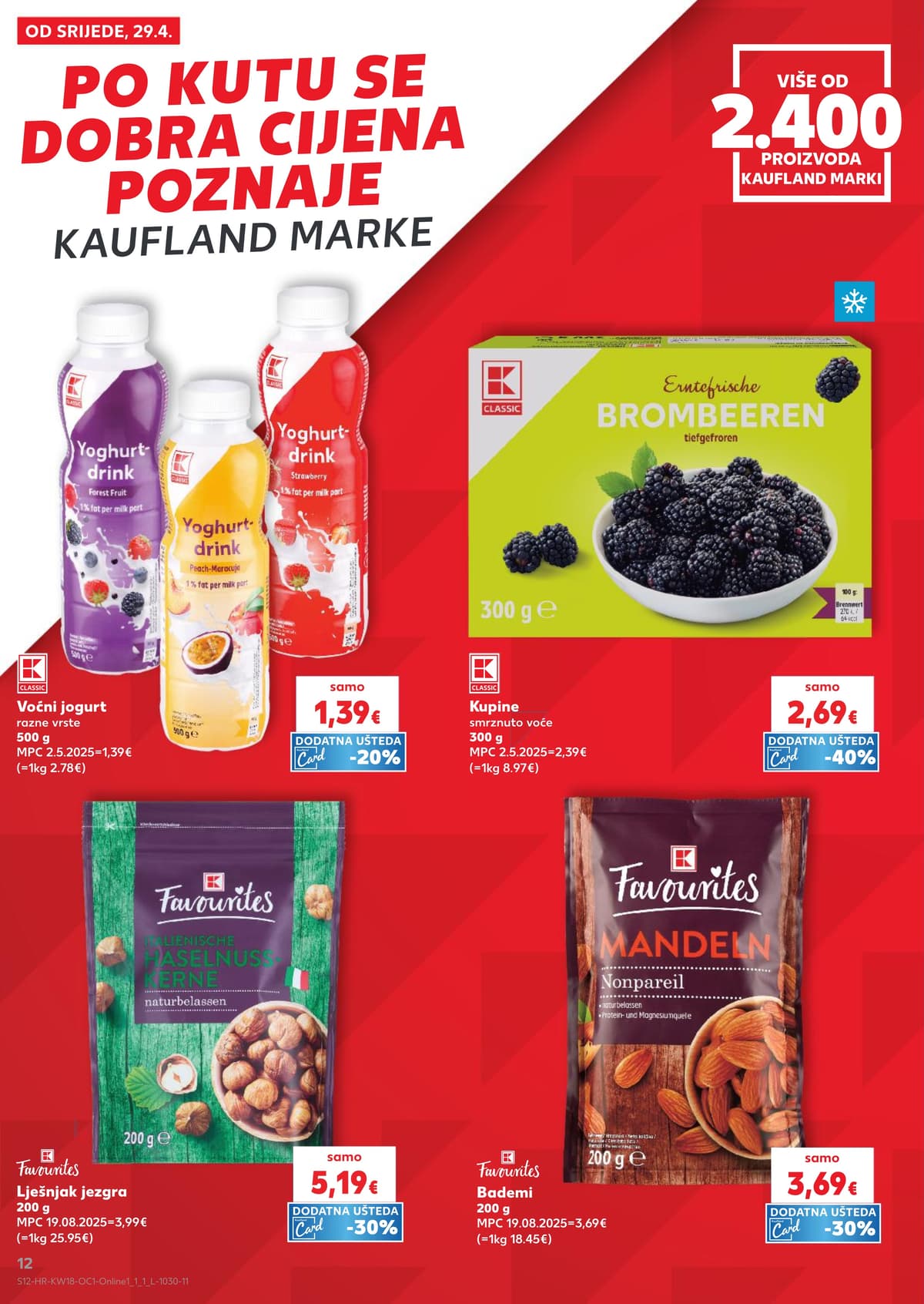 Stranica 12. Kaufland kataloga - Slane Grickalice i Riblje Delikatese od 26.04.2026.