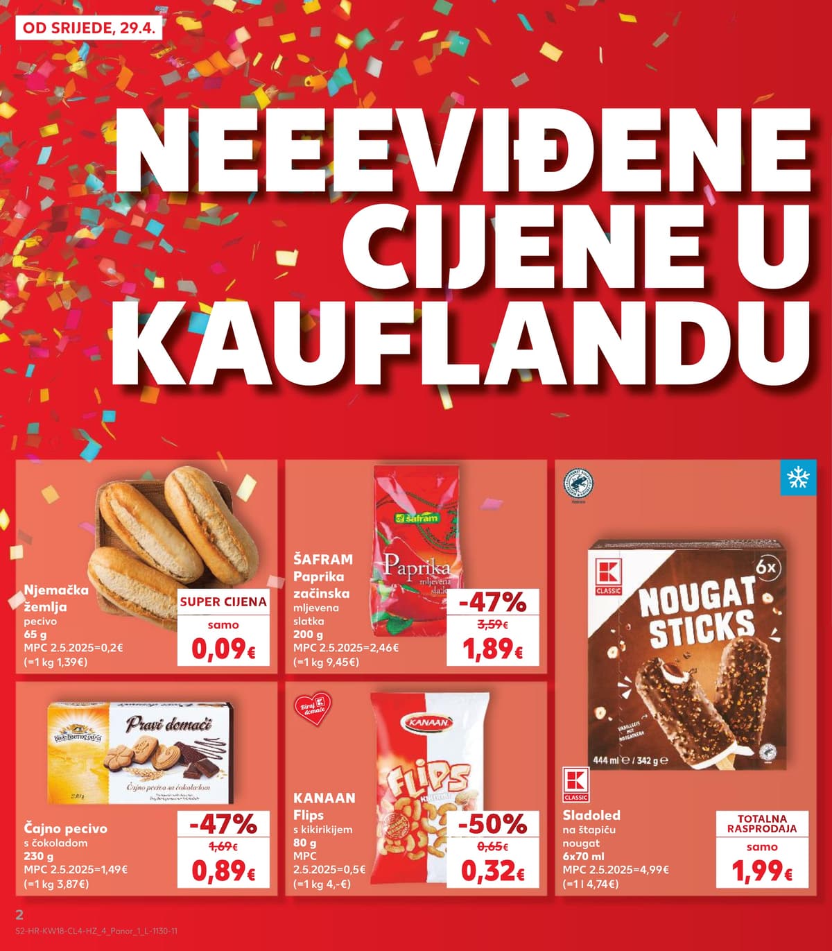 Stranica 2. Kaufland kataloga - Neviđene Cijene