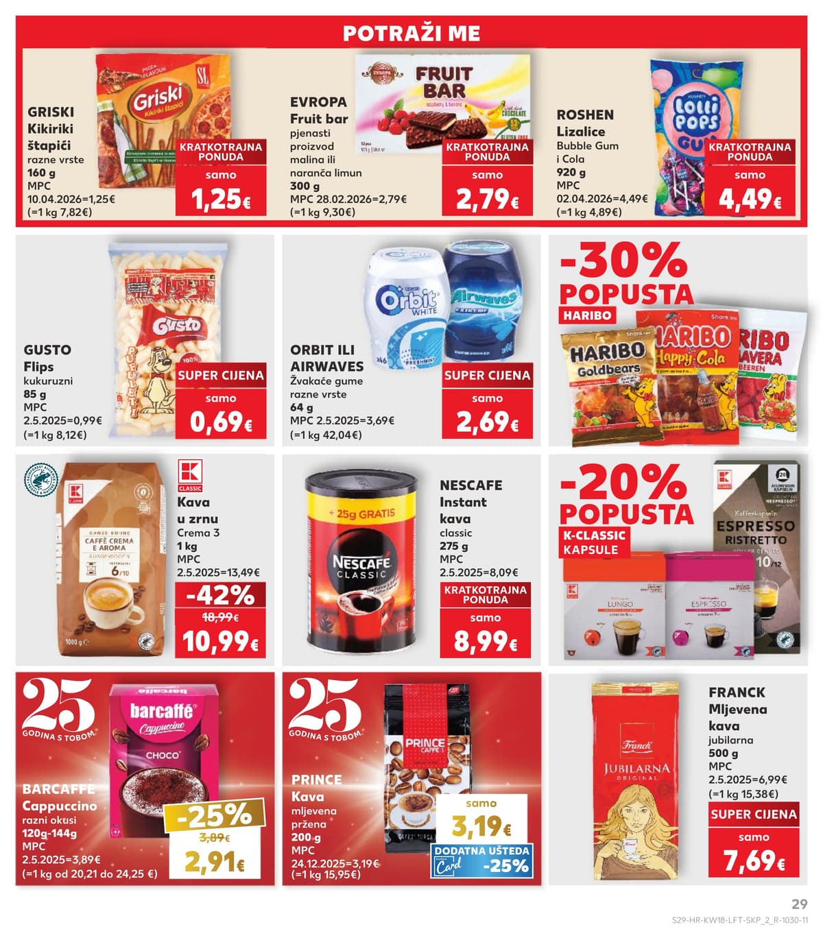 Stranica 29. Kaufland kataloga - Tjedna Akcija od 26.04.2026.