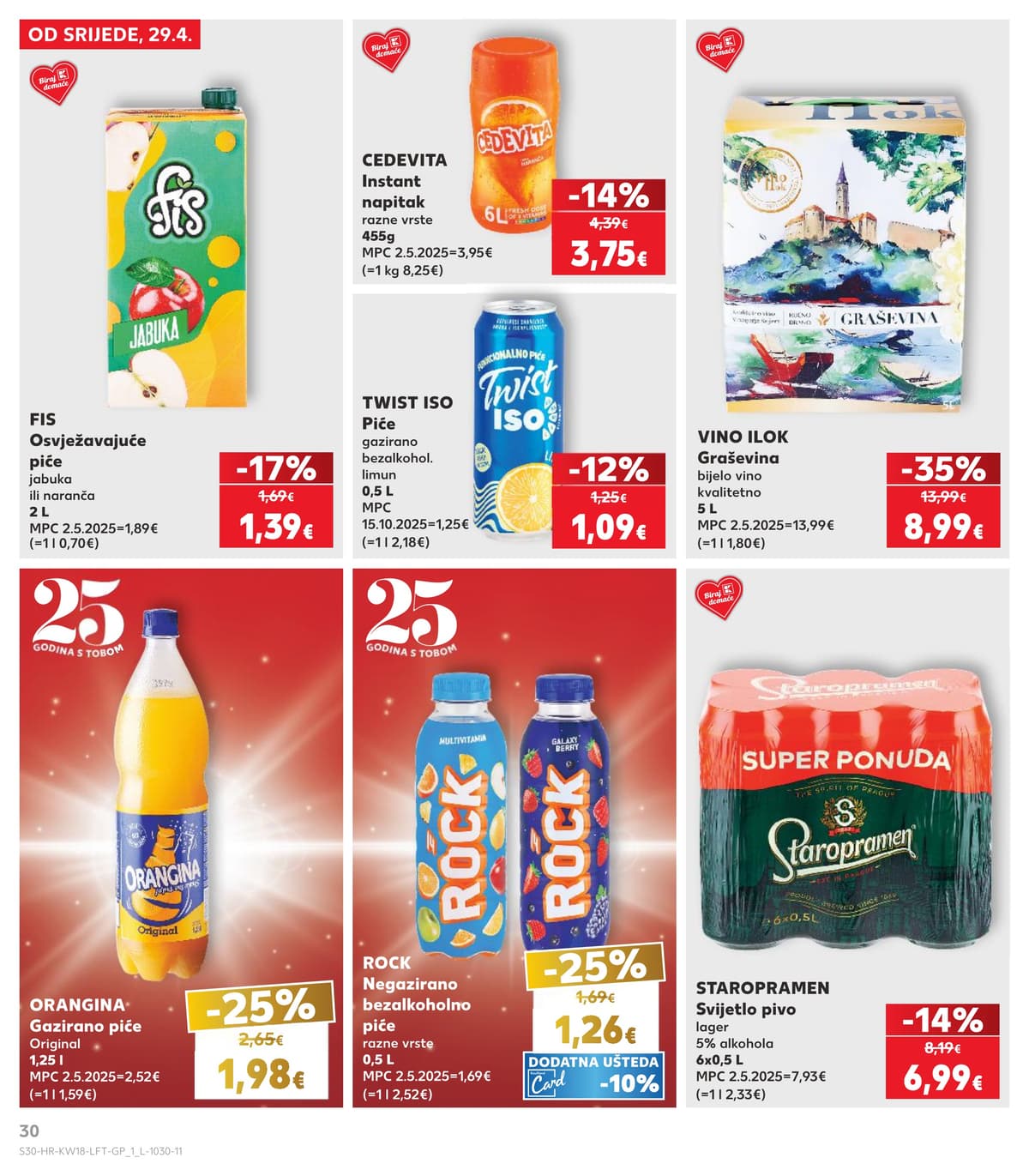 Stranica 30. Kaufland kataloga - Tjedna Akcija od 26.04.2026.