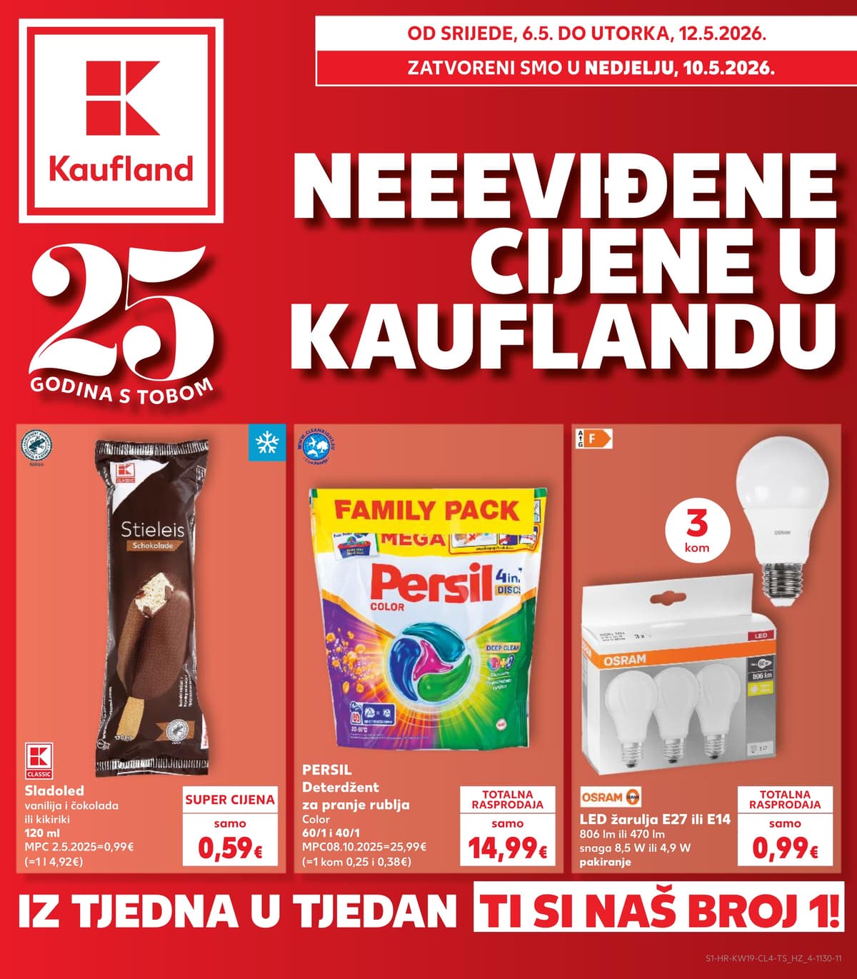 Stranica 1. Kaufland kataloga - Neviđene Cijene od 03.05.2026.