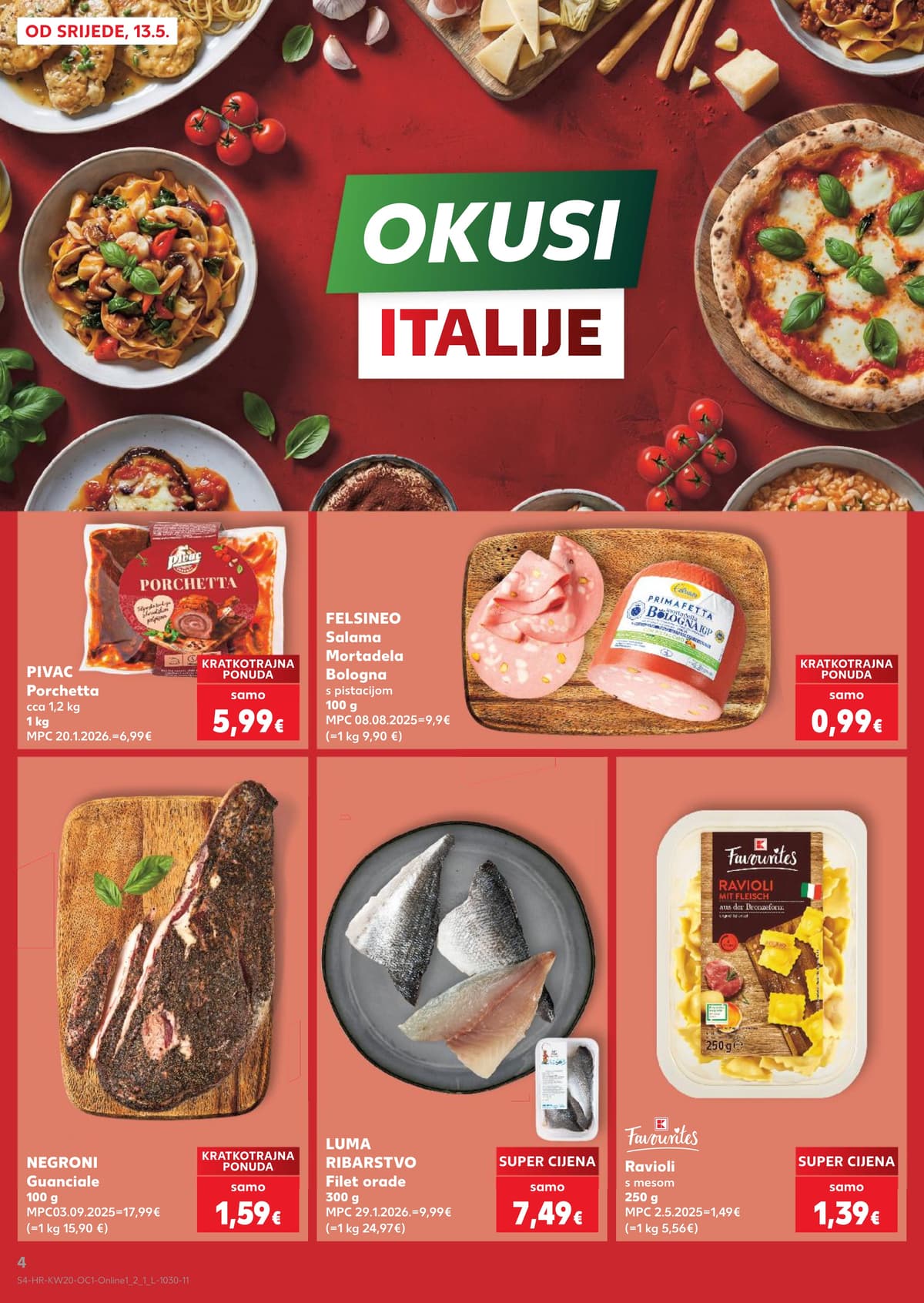 Stranica 4. Kaufland kataloga - Okusi Italije od 10.05.2026.