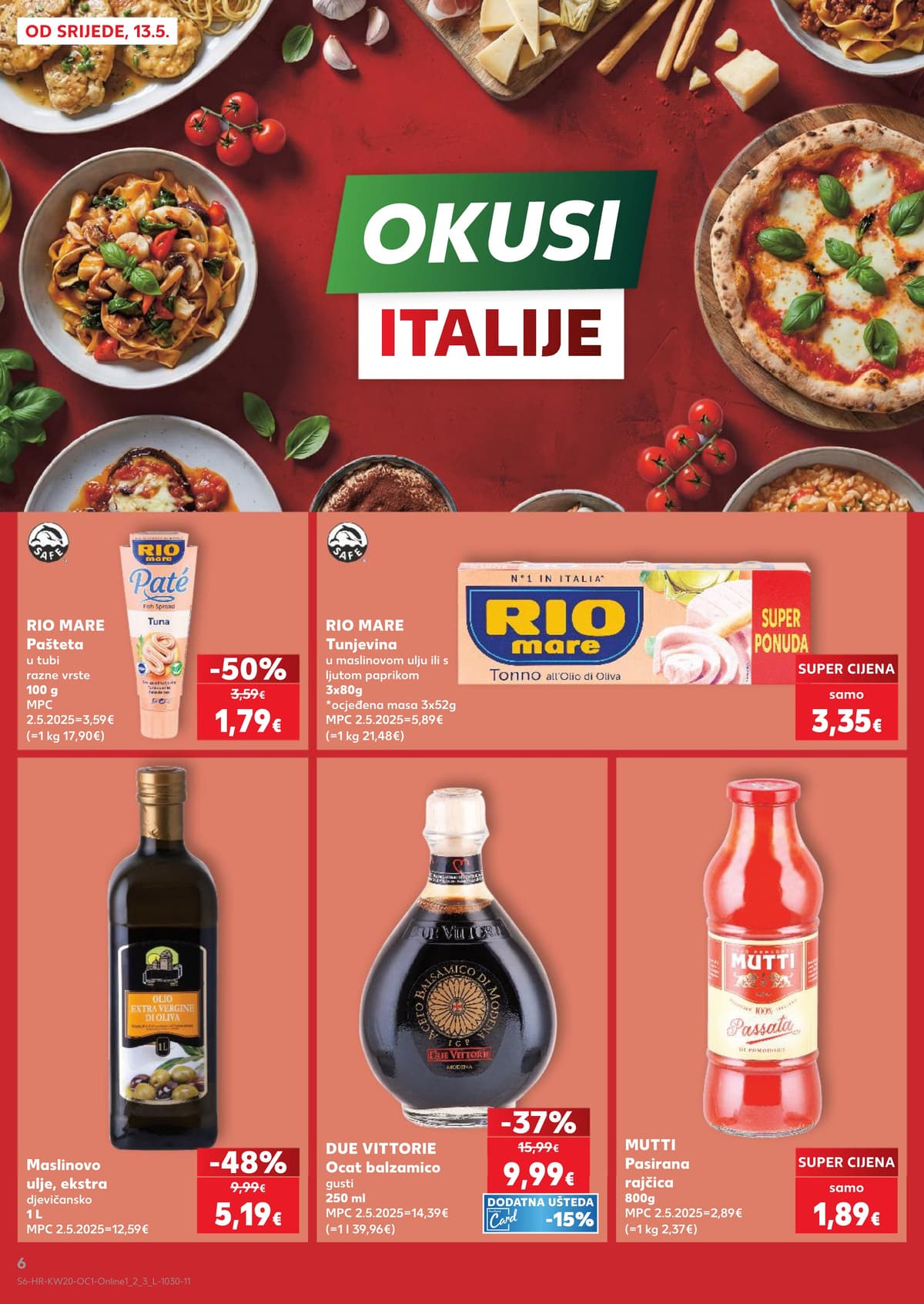 Stranica 6. Kaufland kataloga - Okusi Italije od 10.05.2026.