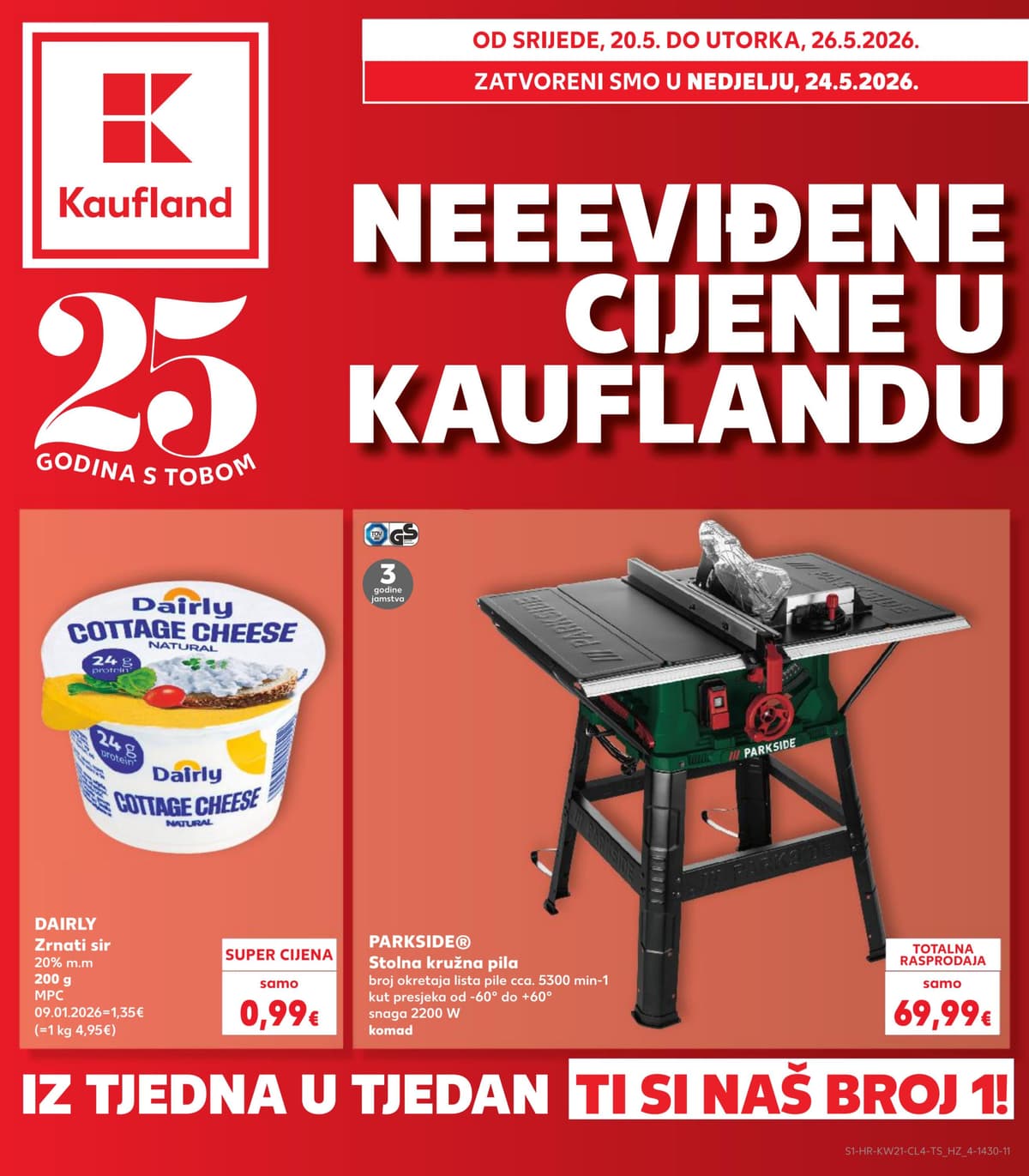 Stranica 1. Kaufland kataloga - Neviđene Cijene od 17.05.2026.