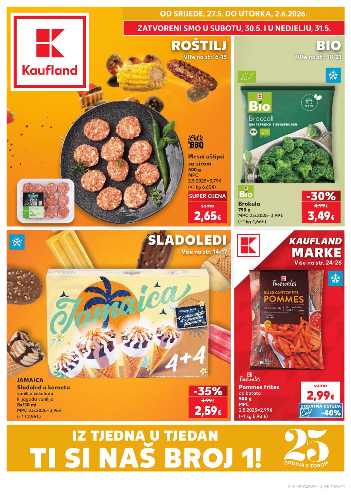 Stranica 1. Kaufland kataloga - Roštilj, Bio i Sladoledi