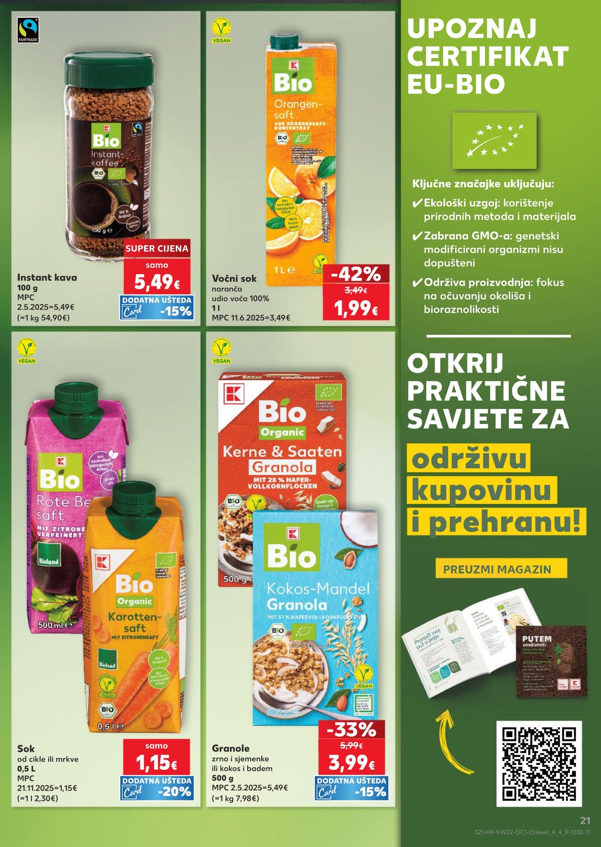 Stranica 21. Kaufland kataloga - Roštilj, Bio i Sladoledi
