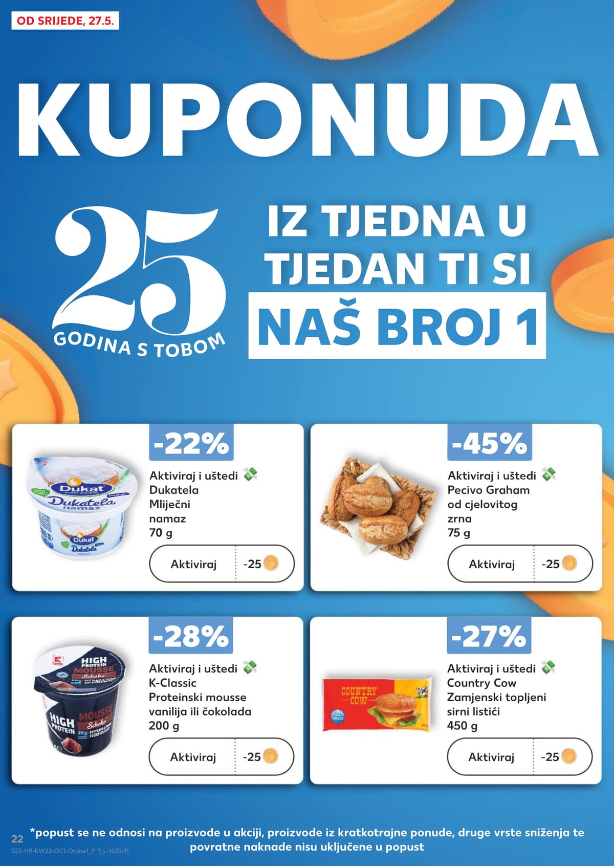Stranica 22. Kaufland kataloga - Roštilj, Bio i Sladoledi od 24.05.2026.