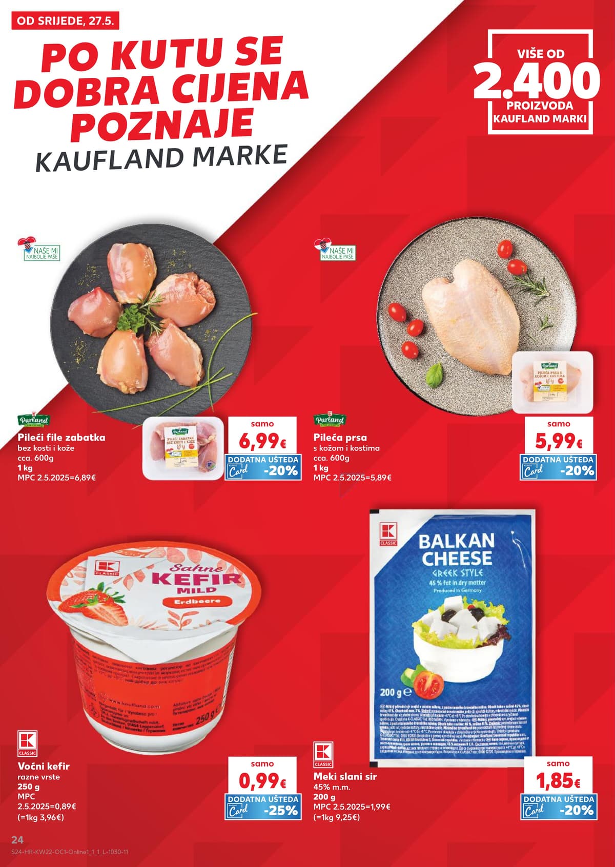 Stranica 24. Kaufland kataloga - Roštilj, Bio i Sladoledi od 24.05.2026.