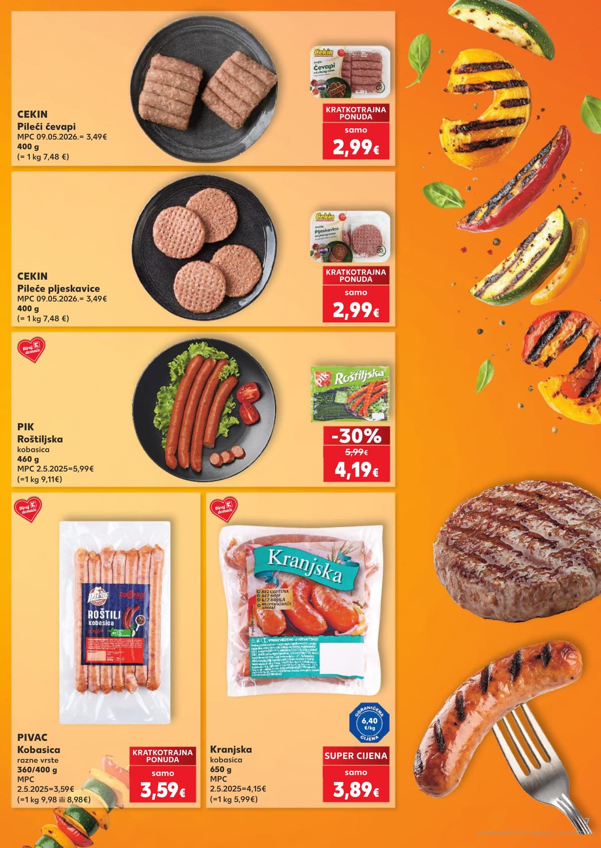 Stranica 7. Kaufland kataloga - Roštilj, Bio i Sladoledi od 24.05.2026.