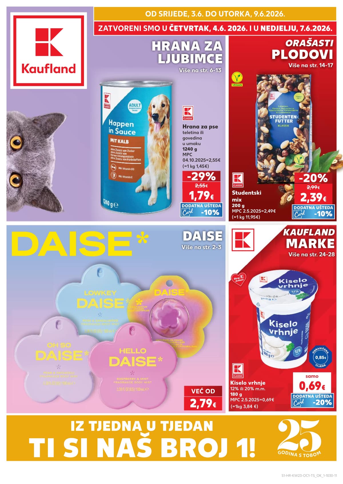 Stranica 1. Kaufland kataloga - Daise, Kućni Ljubimci i Orašasti Plodovi od 31.05.2026.