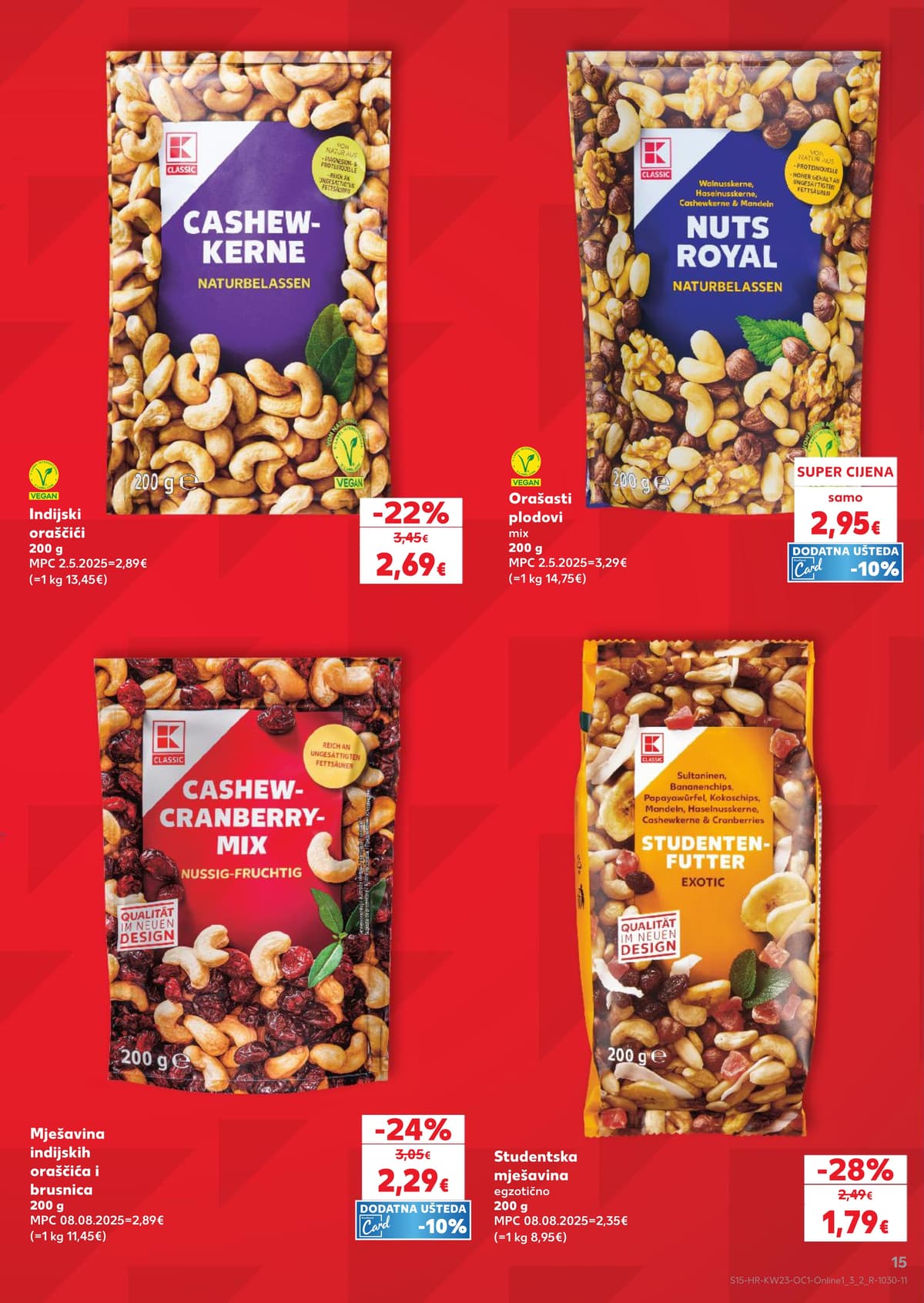 Stranica 15. Kaufland kataloga - Daise, Kućni Ljubimci i Orašasti Plodovi
