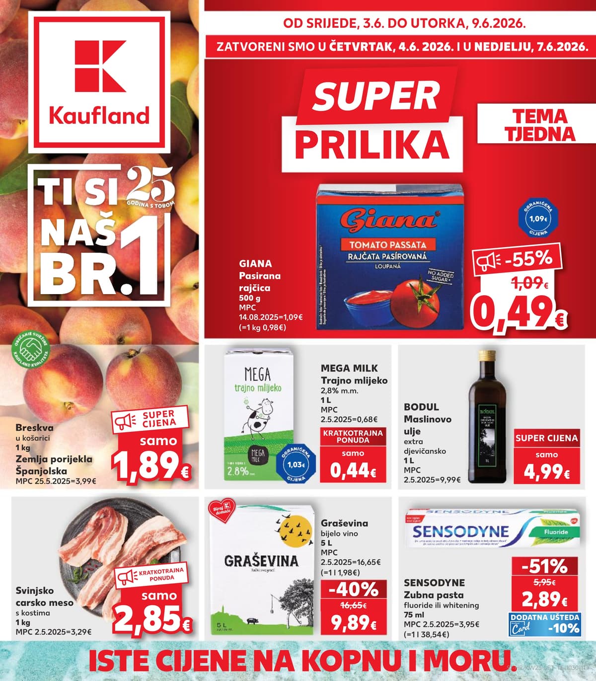 Stranica 1. Kaufland kataloga - Tjedna Akcija od 31.05.2026.