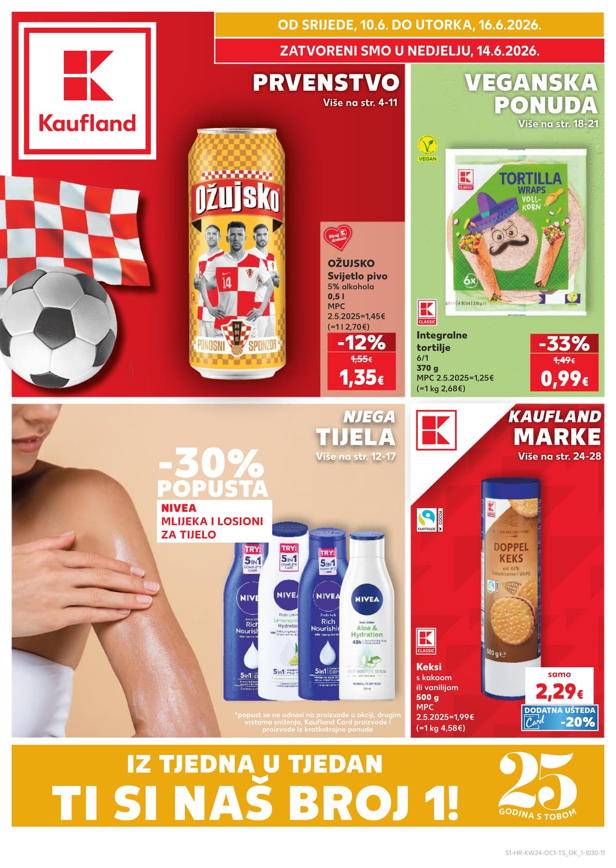 Stranica 1. Kaufland kataloga - Prvenstvo, Veganska Ponuda i Njega Tijela