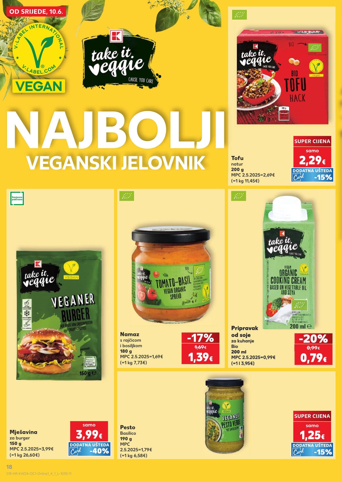 Stranica 18. Kaufland kataloga - Prvenstvo, Veganska Ponuda i Njega Tijela