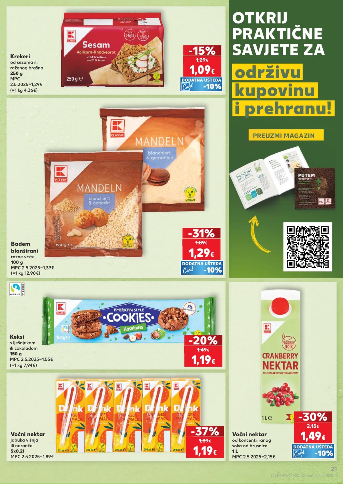 Stranica 21. Kaufland kataloga - Prvenstvo, Veganska Ponuda i Njega Tijela