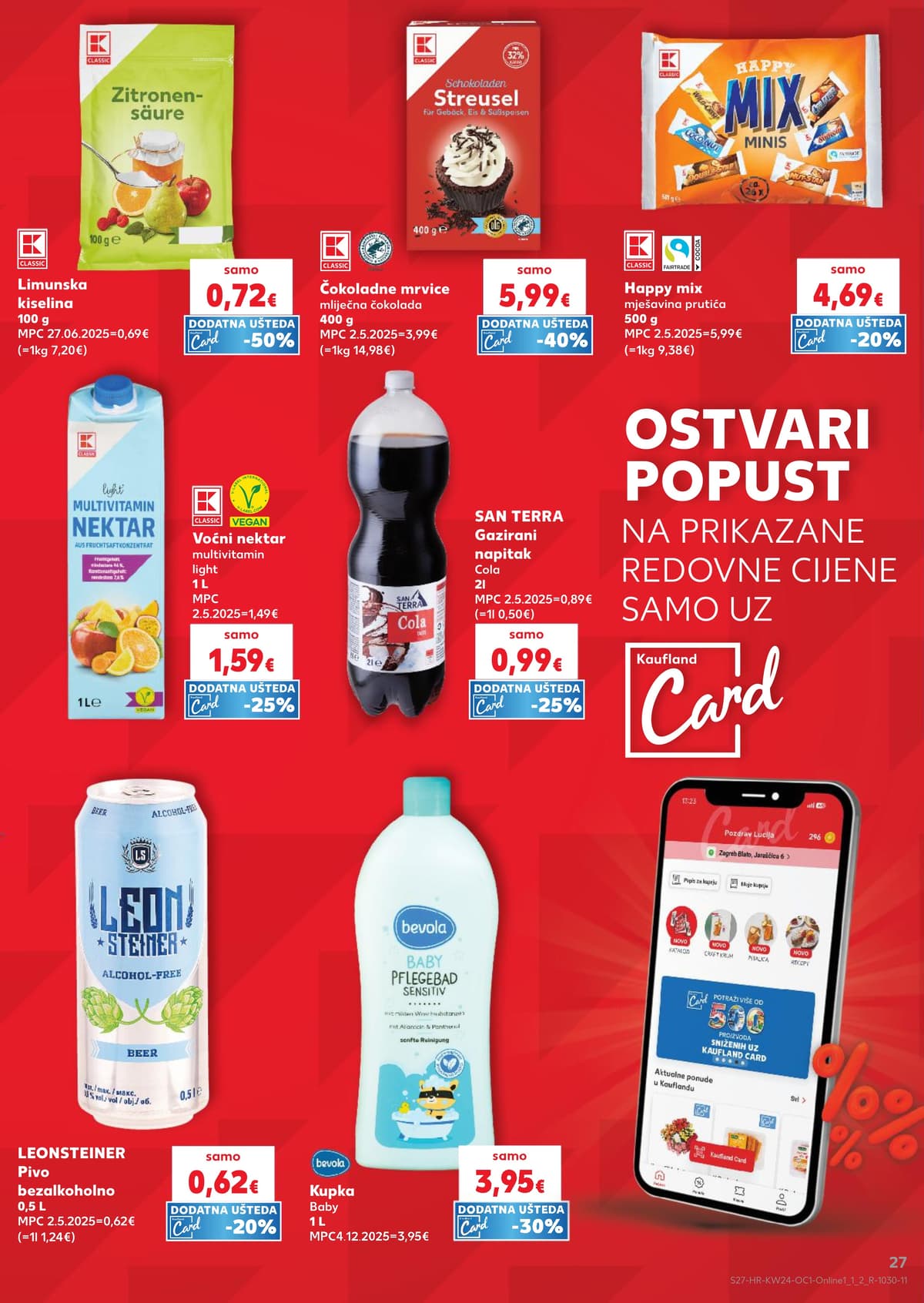 Stranica 27. Kaufland kataloga - Prvenstvo, Veganska Ponuda i Njega Tijela