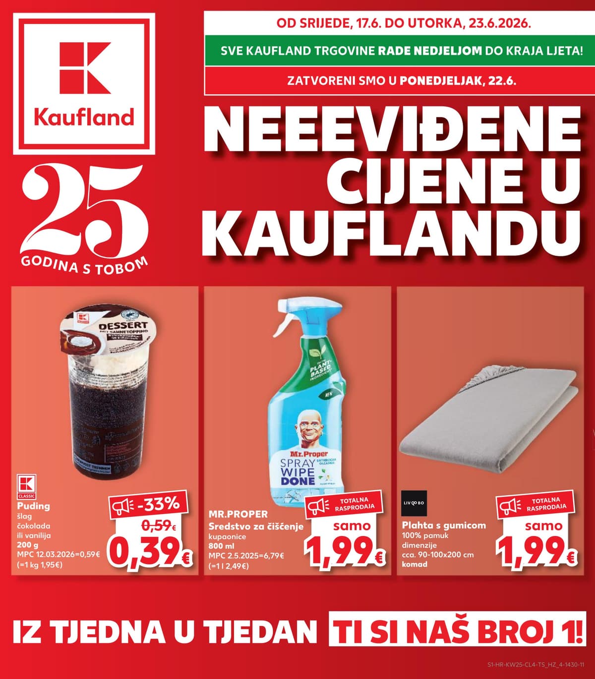 Stranica 1. Kaufland kataloga - Neviđene cijene od 14.06.2026