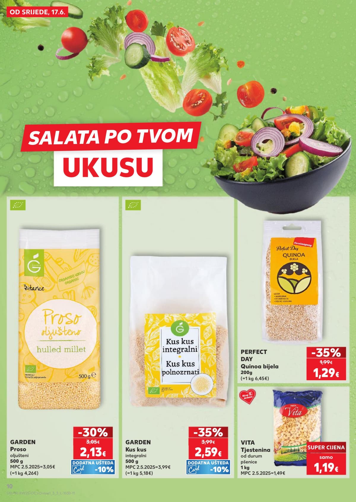 Stranica 10. Kaufland kataloga - Naše mi najbolje paše, sladoledi, salate od 14.06.2026