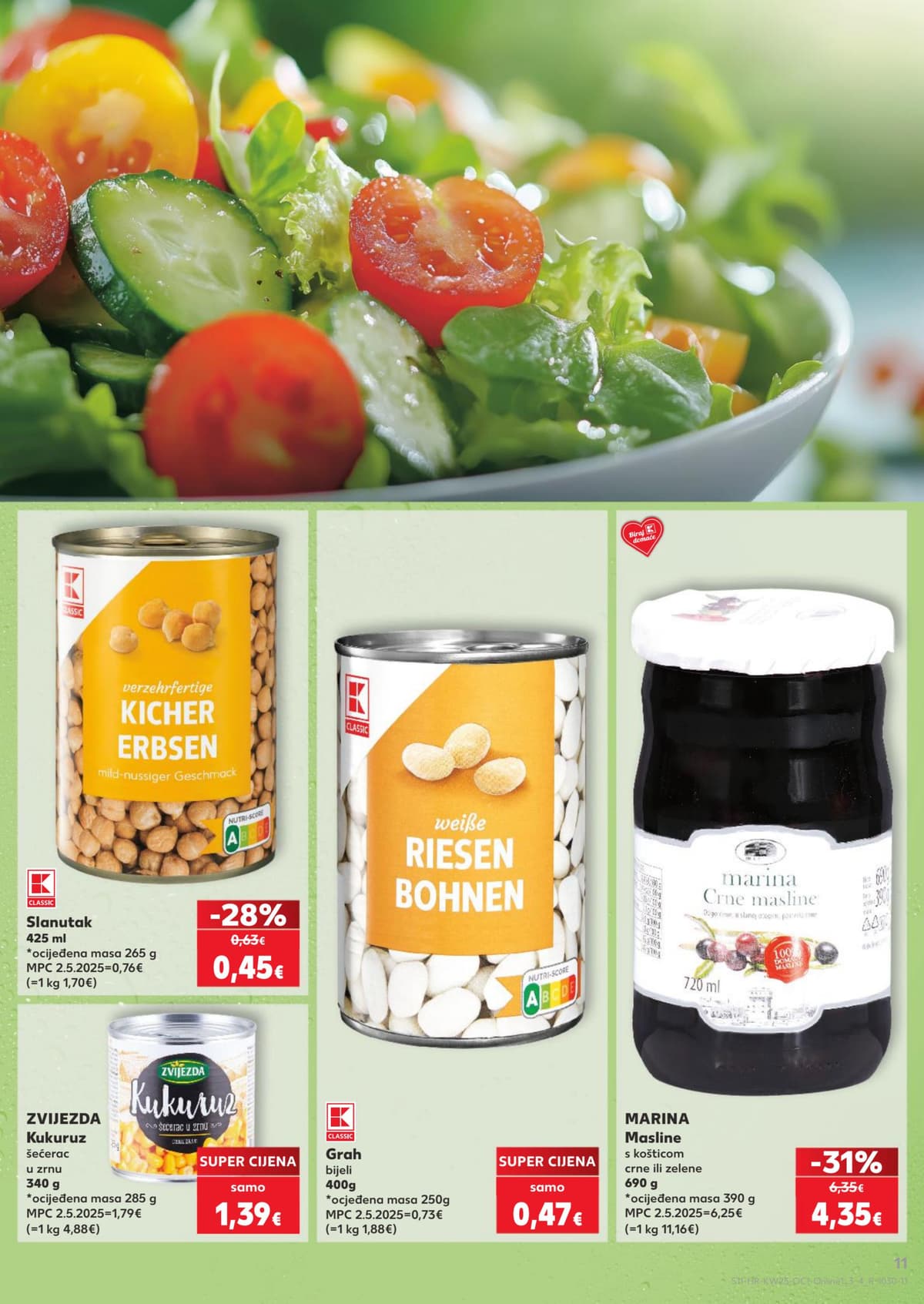 Stranica 11. Kaufland kataloga - Naše mi najbolje paše, sladoledi, salate od 14.06.2026
