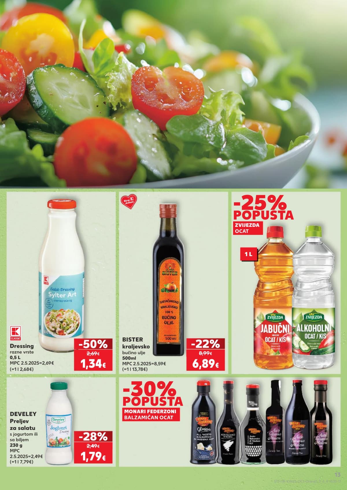 Stranica 13. Kaufland kataloga - Naše mi najbolje paše, sladoledi, salate