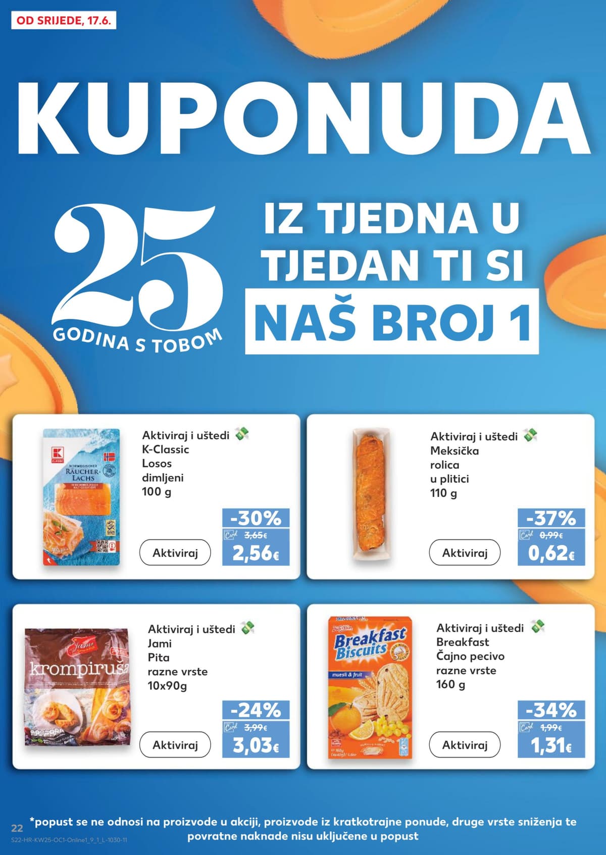Stranica 22. Kaufland kataloga - Naše mi najbolje paše, sladoledi, salate